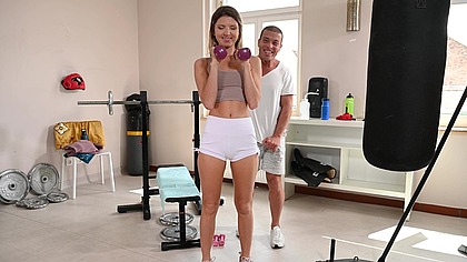 PornWorld Cute Blonde Gina Hooks Up With Gym Buddy During PT Session GP2834